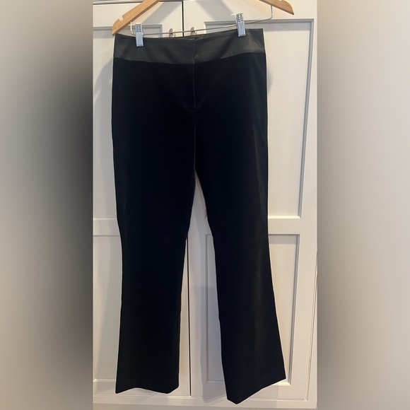 Sigrid Olsen velvet black dress pants Sz. 6 - Picture 1 of 4